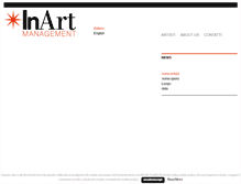 Tablet Screenshot of inartmanagement.com